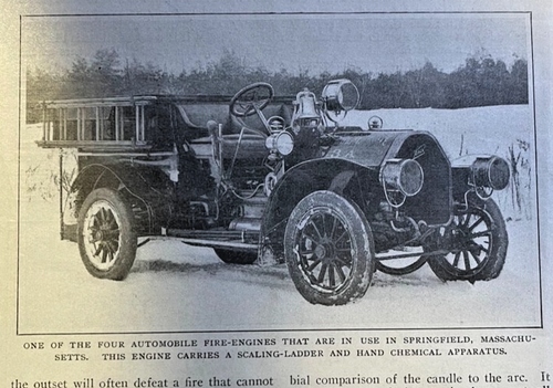 1908 Automobile As A Fire Truck Fire Fighting illustrated - Picture 3 of 5