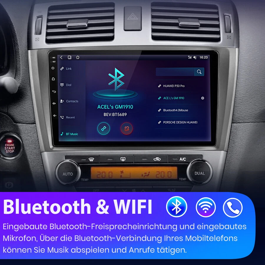 Android 13 Plug&Play Autoradio 2+64GB Bluetooth For Toyota Avensis 2009-2015 NEU - Bild 4 von 4