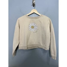 Rylee + Cru Daisy Print Pullover Sweatshirt Girls Size 12-14