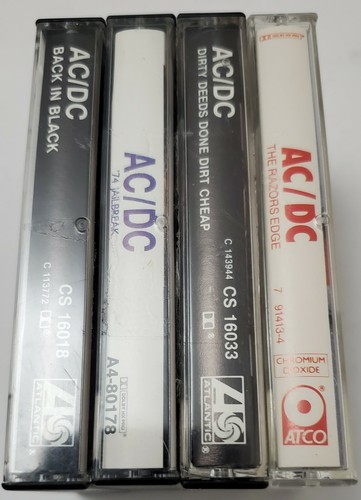 4 RARE! AC/DC DIRTY DEEDS /BACK IN BLACK /74 JAILBREAK /THE RAZORS EDGES - Picture 11 of 12