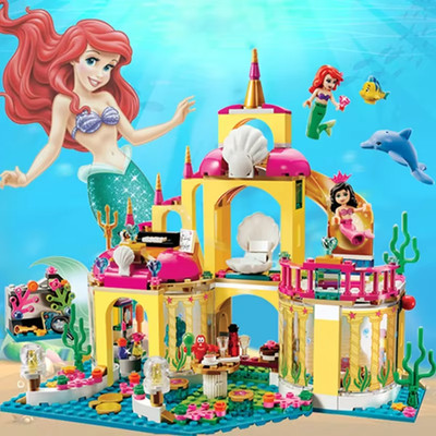 Disney Kleine Meerjungfrau Prinzessin Schloss Steine Blöcke Custom Lego Mini Figuren Spielzeug