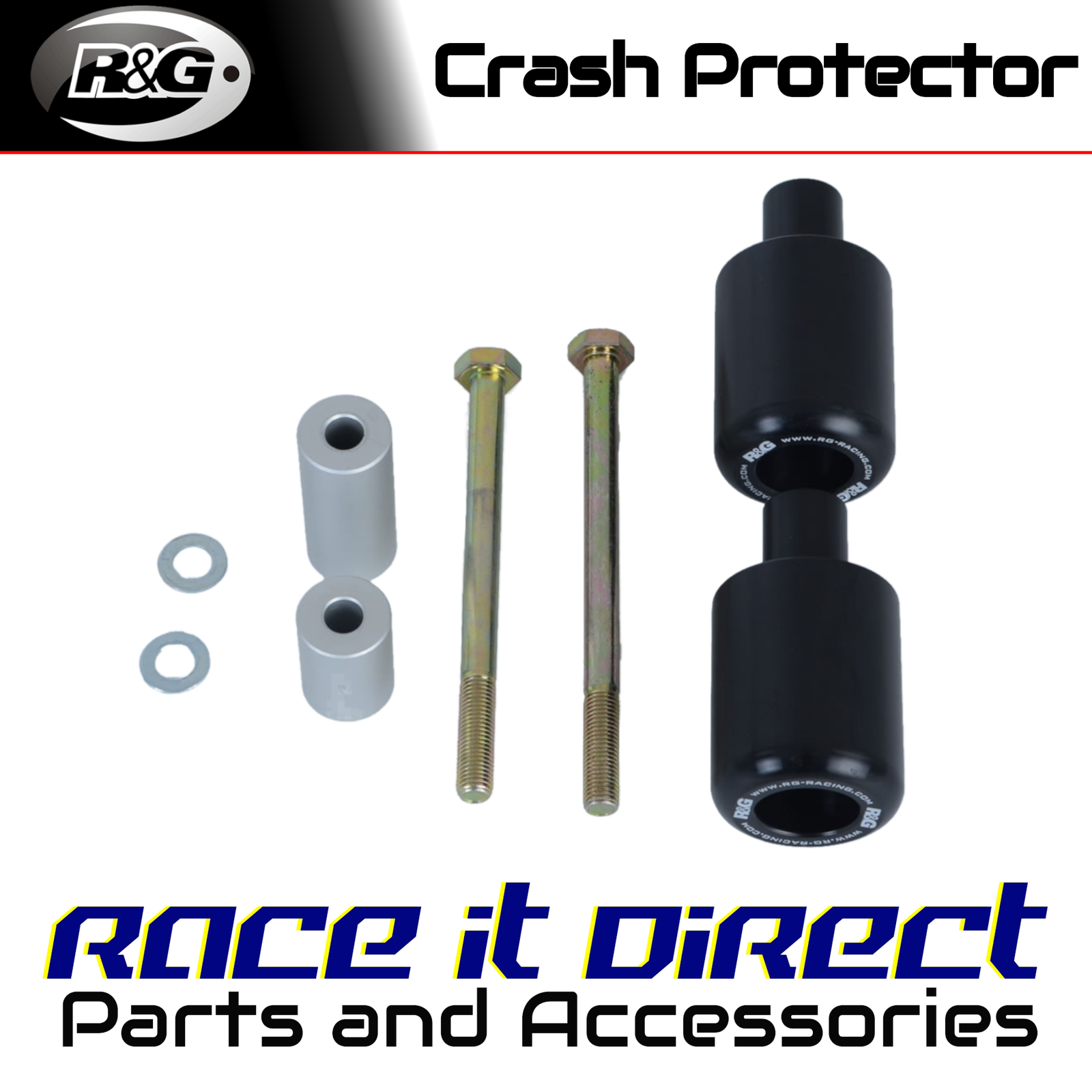 Crash Protectors for Honda VFR400 (NC30) All Years White R&G