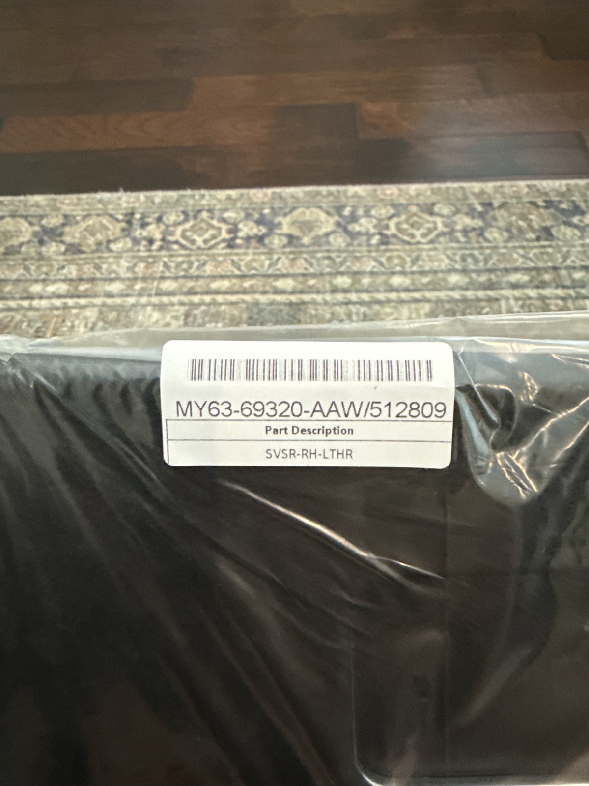 Genuine Aston Martin MY63-69320-AAW RH Leather Sun Visor OEM New Black