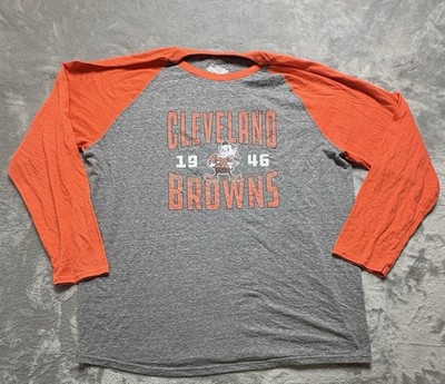Fanatics Heathers Gray Cleveland Browns Weekend Casual Tri-Blend Raglan 3XL