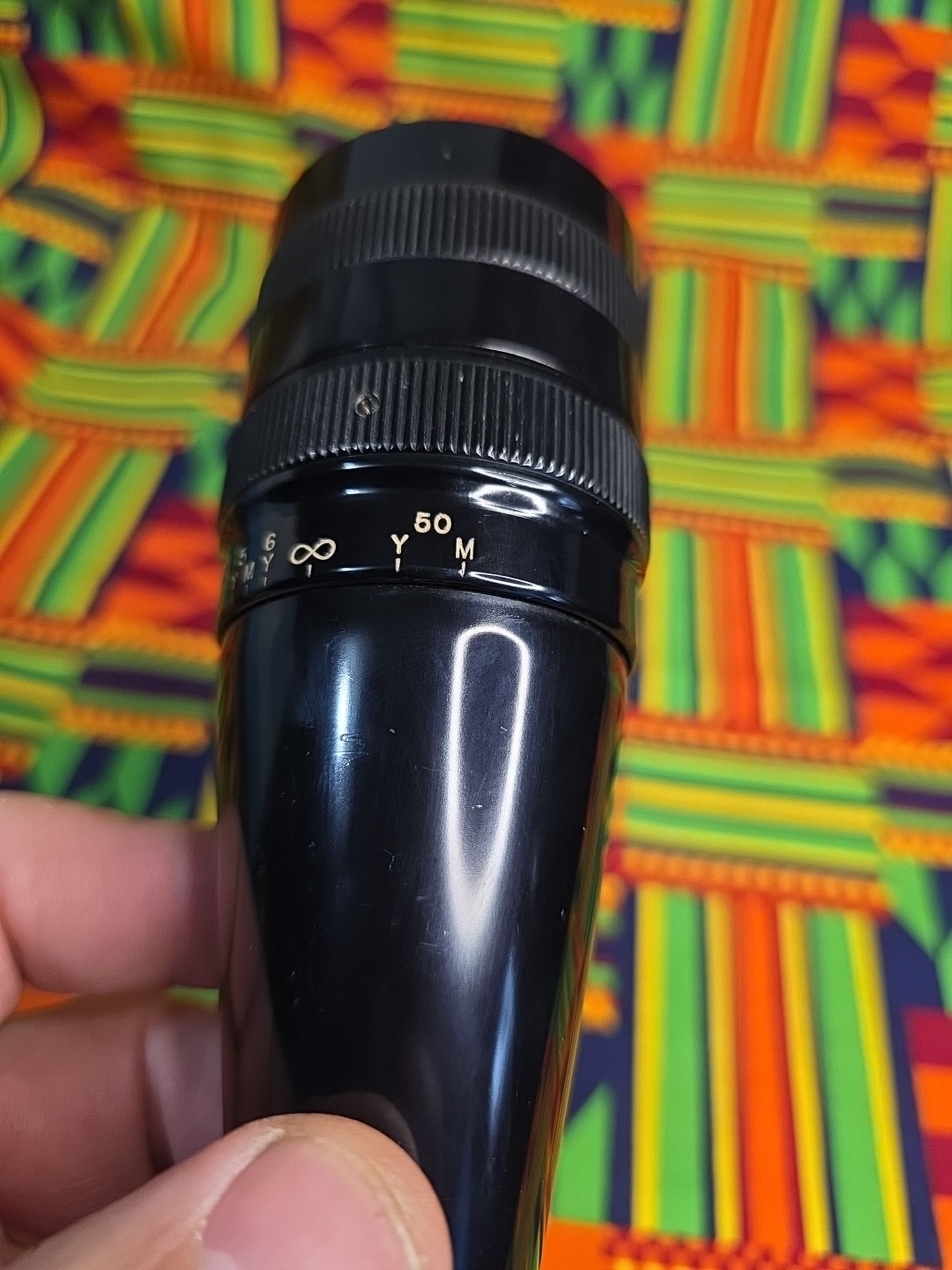 VINTAGE REDFIELD 6-18X ACCU-RANGE 600 GLOSS RIFLE SCOPE WITH AO TARGET RETICLE 