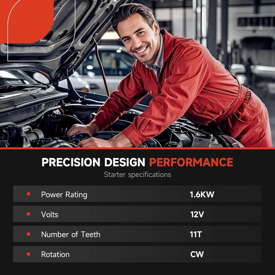 Arranque para Chevy GMC 5,7 L 4,3 L 8,1 L 1994-2002 Express Savana Tahoe Yukon Foto 2 de 4