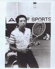 ARTHUR ASHE - AUTOGRAPHED SIGNED PHOTOGRAPH