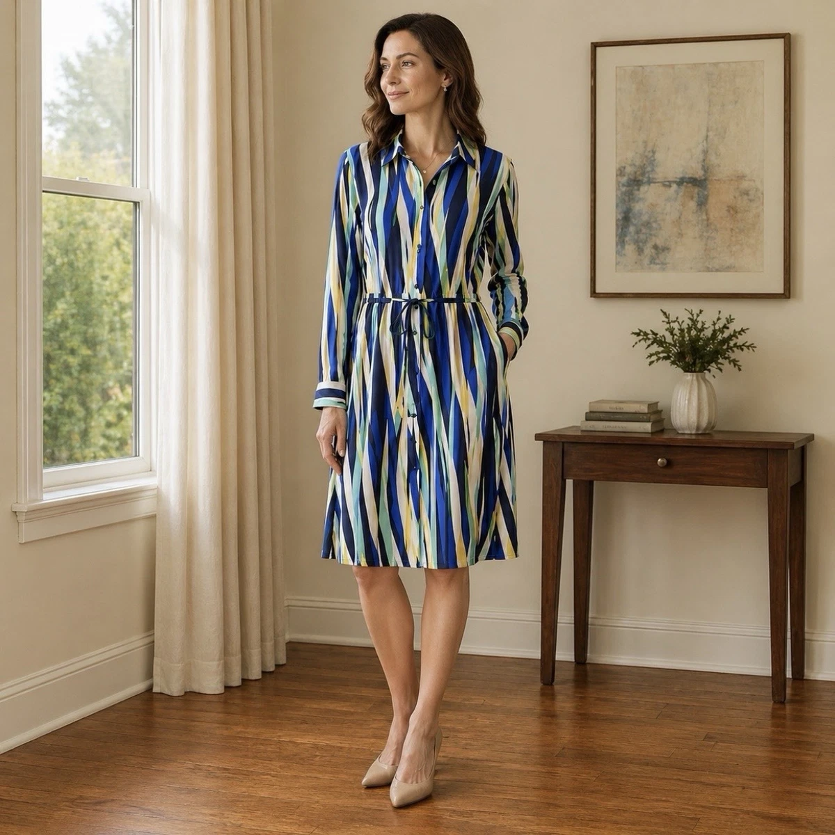 calvin klein silk shirt dress Calvin Klein 100% Silk Clothing for Women for sale