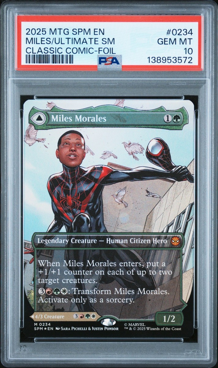 Morales M-50 レアです 2025 MTG MARVEL'S SPIDER-MAN #0234 MILES MORALES/ULTIMATE SPIDER