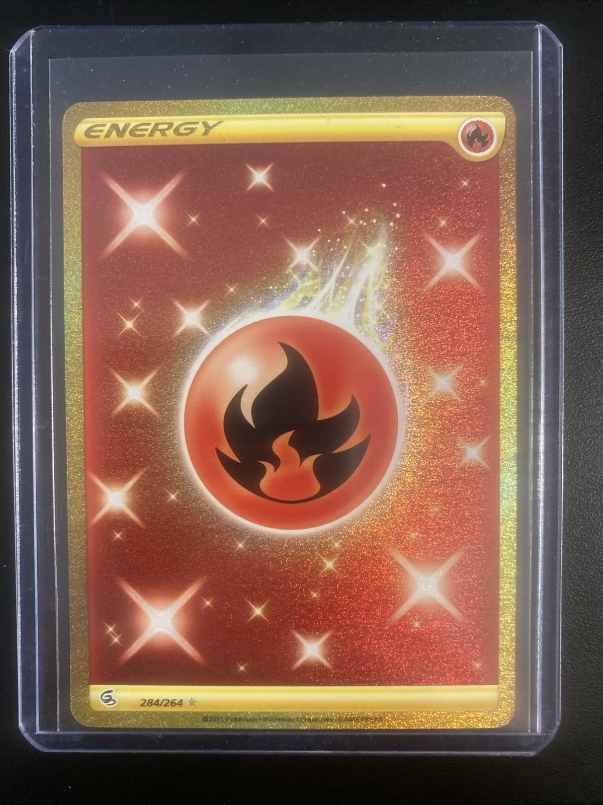 Pokemon: Fire Energy (Secret) 284/264 Fusion Strike