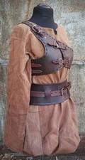 medieval LEATHER Ladies Chestguard PATTERN Leather LARP Armour cbest for gift