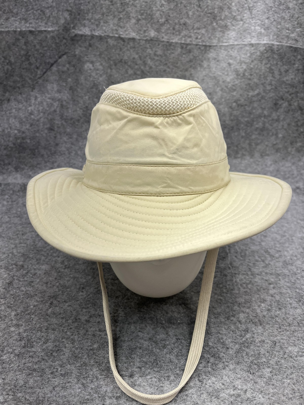 Tilley Airflo Hat Boonie Fitted Mens 7 3/8 Beige Wide Brim H