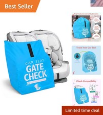 Gate Check Bag for Car Seats  Infant Carriers, Neon Blue