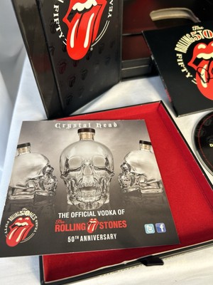 Rolling Stones Crystal head Vodka 50th Anniversary Signed By Dan
