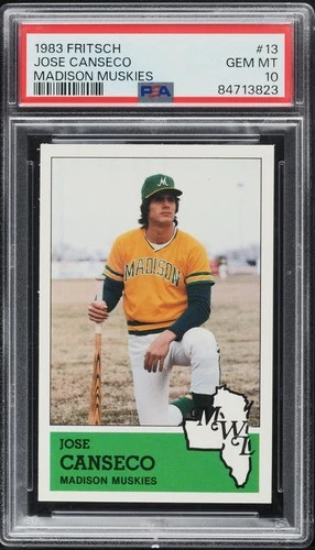 1983 Madison Muskies Fritsch #13 Jose Canseco PSA 10