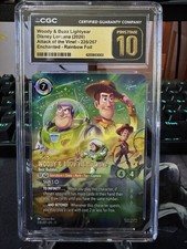 CGC Pristine 10 Disney Lorcana Attack Of The Vine Woody Buzz Lightyear 228/207