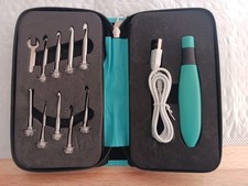 KXK 12 Peace Digital Crochet Hooks Light Up Pen And Charger