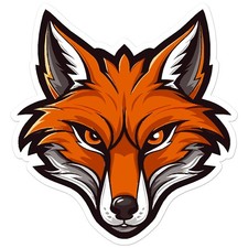 Fox Head - Vinyl Decal Sticker - Car Window Laptop - Ebn11277