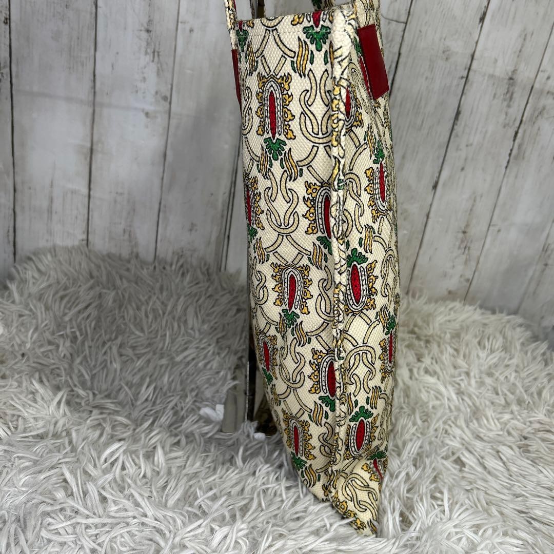 GUCCI Garden Tote Bag White Canvas Unisex A4 Limited Edition Authentic thumbnail 8