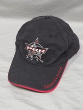 PBR Professional Bull Riders Hat Mens OSFM Black Red Bonecrusher Rodeo Cap