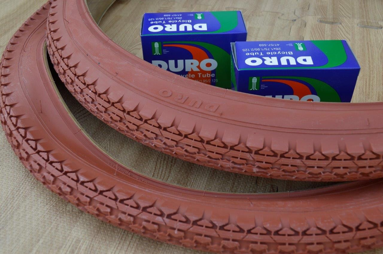 26x2.125 Bicycle Tires & Inner Tubes Clay Brown Color