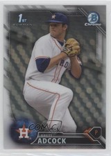 2016 Bowman Draft Chrome Draft Picks Refractor Brett Adcock #BDC-49 6k8