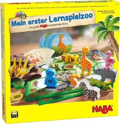 HABA Mein erster Lernspielzoo (Kinderspiel) | Spiel | Papp-Deckel und Papp-Boden