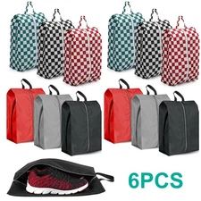 6 PCS Moisture Resistant Travel Shoe Bags Shoes Pouch Storage Packing Organizers
