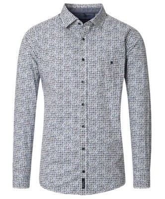 Casa Moda LS Shirt Casual Fit Green/Blue