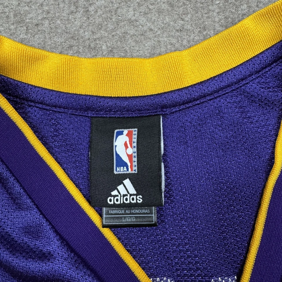 Camiseta LA Lakers Adultos Talla L Púrpura NBA Baloncesto Pau Gasol 16 Adidas Unisex Foto 3 de 4