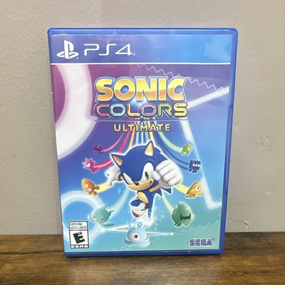 SEGA Sonic Colors Ultimate PS4 Sonic the Hedgehog Action Adventure E NTSC Manual