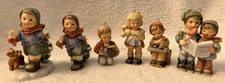 Berta Hummel and Goebel Christmas 5 Ornaments and 1 Figurine 2" up to 3" Tall