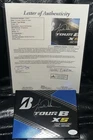 Tiger Woods Autograph Signed Bridgestone Tour B Golf Balls Box JSA FULL LOA