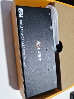 KCEVE-KVM303DH 3X3 TRIPLE DP/HD USB3.0 KVM SWITCH 8K