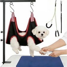 Dog Grooming Arm with Clamp, Adjustable Height 26"-40", Pet Grooming Table Ar...