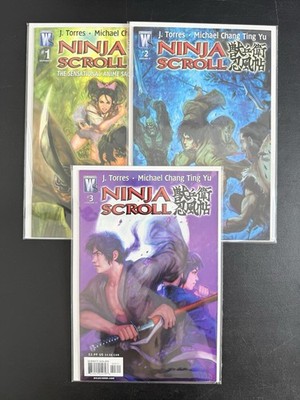 WildStorm Ninja Scroll #1 2 3 Lot 2006 J Torres Jubei Anime Based Series NM