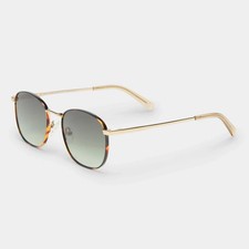 Le Specs R1204 Neptune Deux Core 52mm Round Sunglasses 