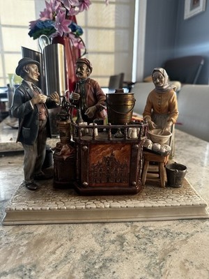 A. Borsato Italian Porcelain Sculpture    Il Venditore di Latte  Milk Vendor