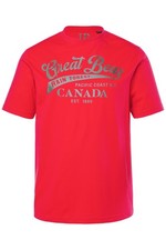 JP 1880 Herren große Größen T Shirt Halbarm Brustprint 842395