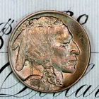 * 1919-P * SOLID+ GEM BU MS BUFFALO NICKEL * FROM ORIGINAL COLLECTION