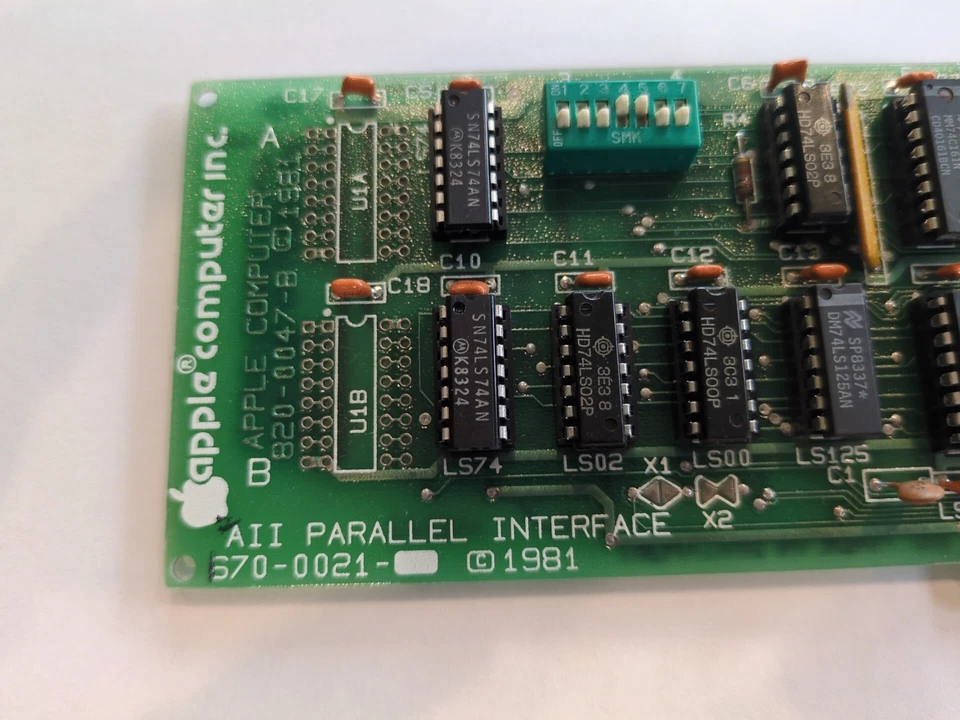 Vintage Apple II Parallel Interface Card 670-0021 - Image 3 of 3