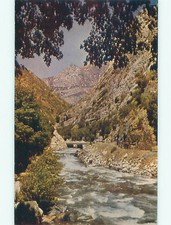 Pre-1980 RIVER SCENE Kings Canyon Park - Madera & Visalia & Fresno CA AE6134