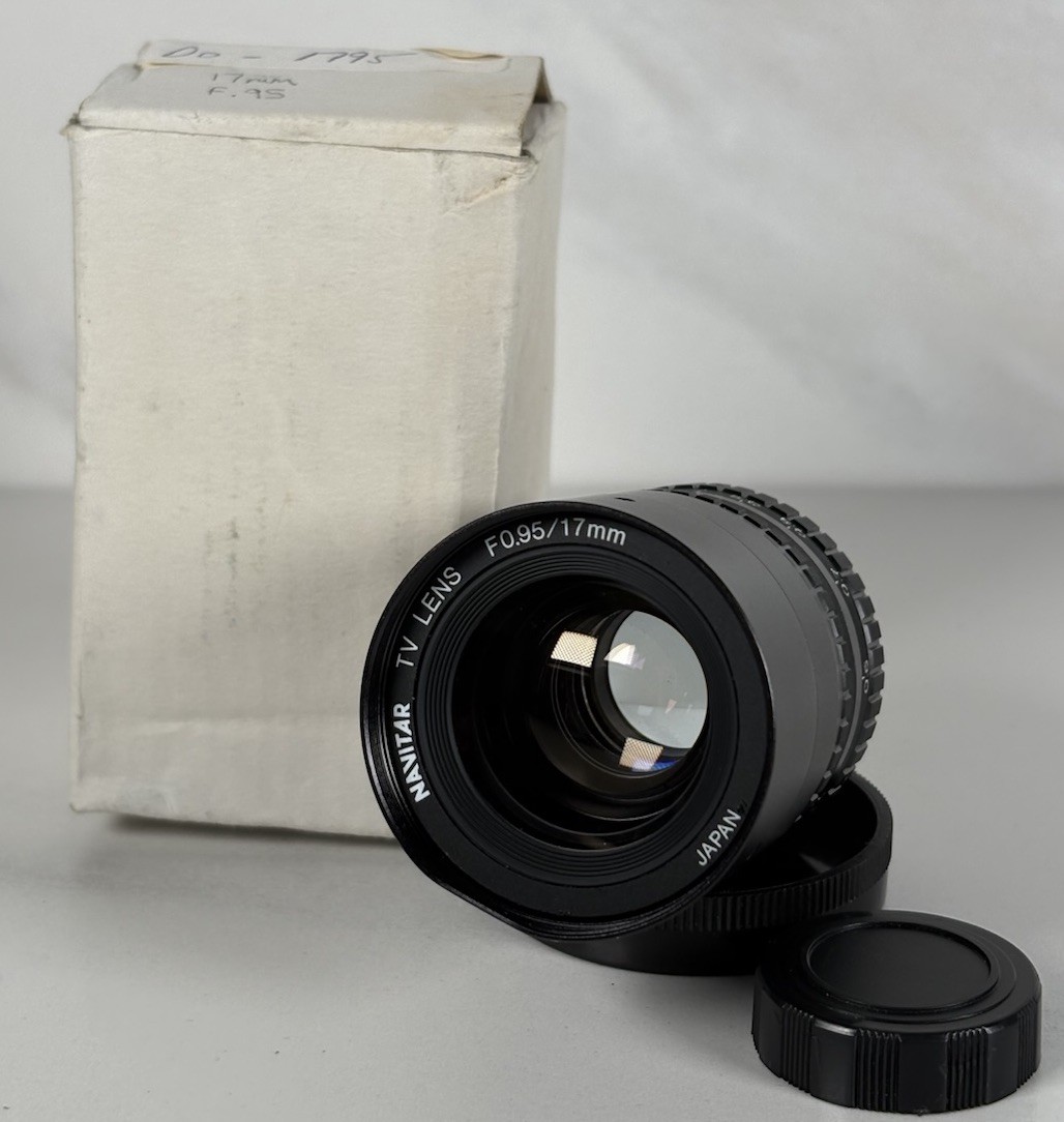 Navitar Vintage 17MM TV Lens (DO-1795) F0.95/17MM - US SELLER - Great, Both Caps