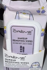(3 Pack) The Cremè Shop Makeup Removing Juicy Wipes Calming Lavender 60 Count 3P