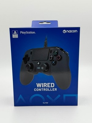 PS4 Wired Controller for PlayStation 4 & PC   Nacon   Black