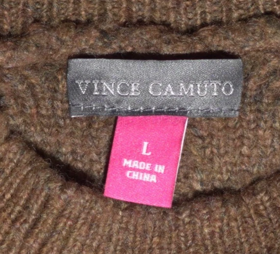 Suéter Vince Camuto Tejido con Cable Para Mujer Talla L Camel Cuello Simutado Pullover De Gran Tamaño Foto 2 de 4
