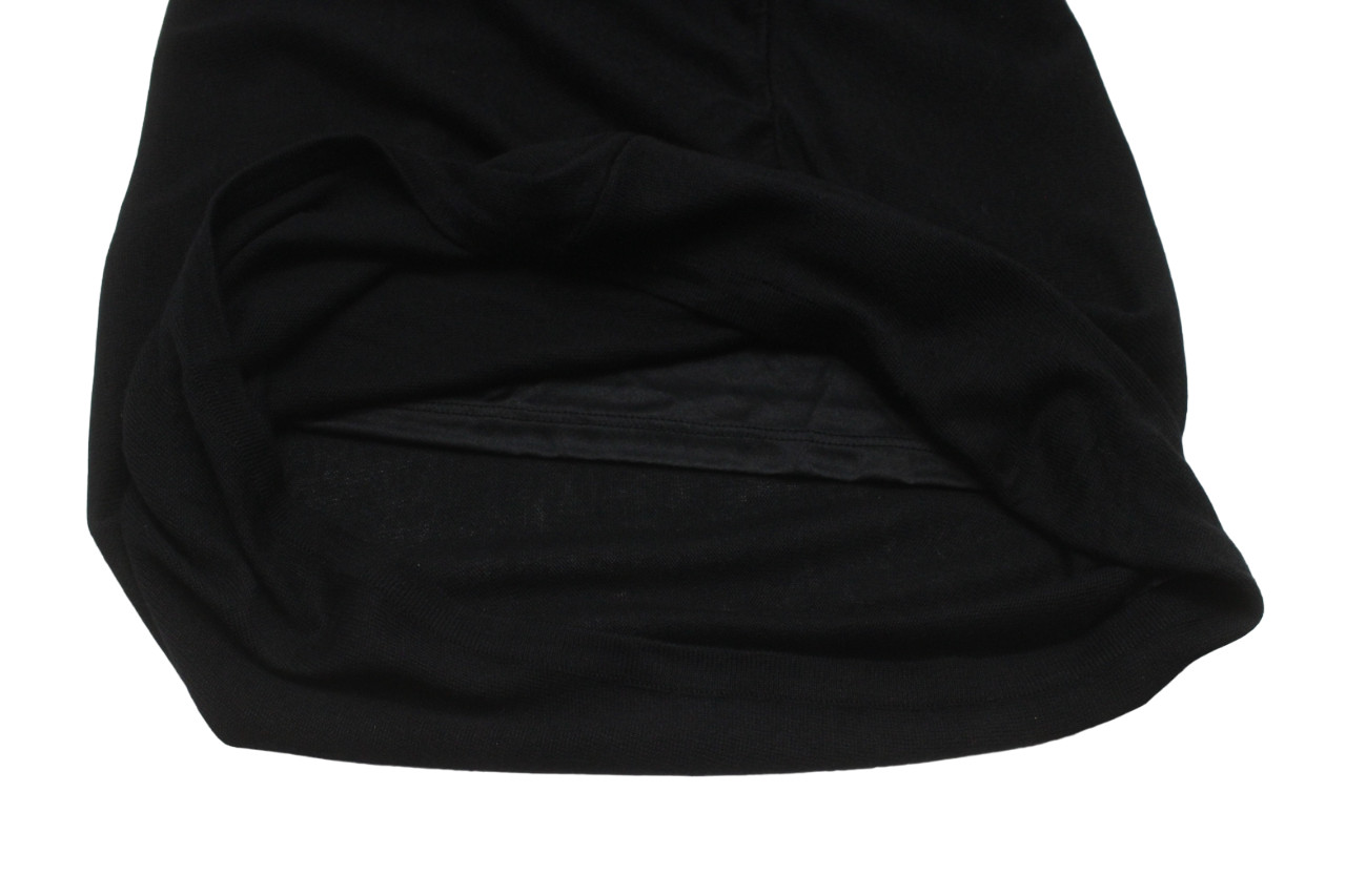 MASSIMO DUTTI Silk-Cotton Dress Women's MEDIUM Knit Lined Stretch Black 2 Piece thumbnail 6