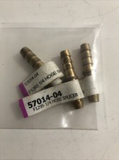 LOT 3: 1/4" Hose Barb Union Splicer Brass Pipe Fitting Gas Fuel Water Air