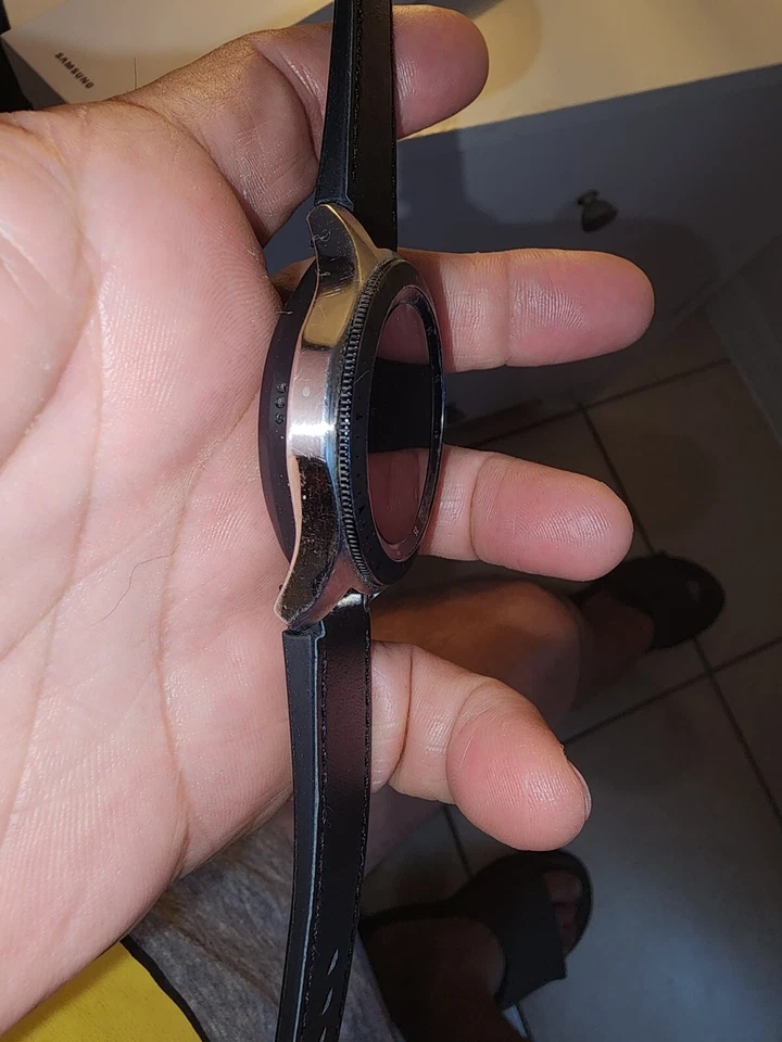 Samsung Galaxy Watch SM-R805 46mm Silver Case Classic Buckle Onyx Black - LTE... - Image 4 of 4