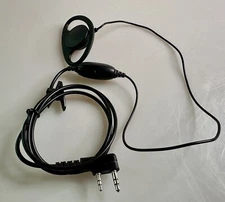 2 Pin D Shape Earphone for Two Way Radios Radio Communication Accessories